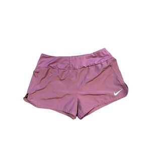 Nike Dri-Fit Women's Pink Stretch Waist Athletic Running Shorts Size M